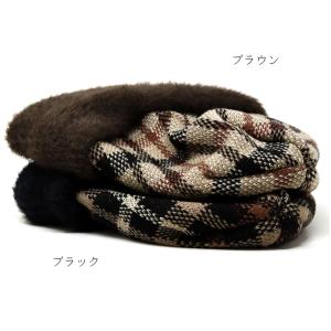 ダックス ニット帽 レディース ファー DAK...の詳細画像1