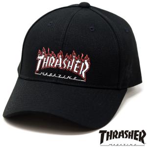 THRASHER キャップ メンズ ステッカー付き スラッシャー キャップ レディース 帽子 メンズ ベースボールキャップ サイズ調節可 帽子 レディース｜elehelm-hatstore