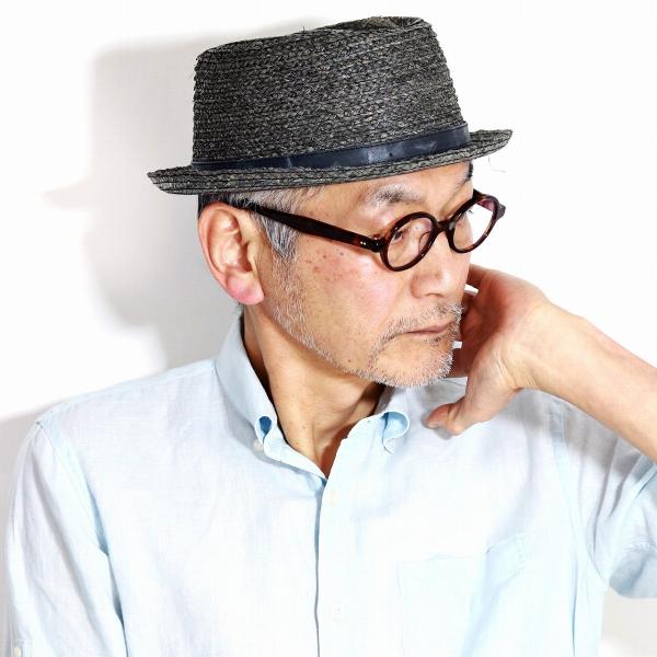 ラフィアブレード ポークパイハット 麦わら帽子 春 夏 帽子 GALLIANO SORBATTI ラ...