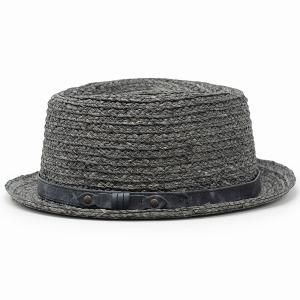 ラフィアブレード ポークパイハット 麦わら帽子...の詳細画像1