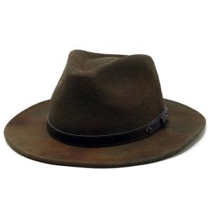 ストローハット フェドラハット メンズ 中折れ 麦わら ハット 春夏