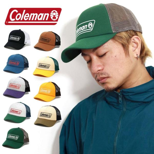 コールマン キャップ キャンプギア Coleman メッシュ キャップ メンズ アウトドア 釣り キ...