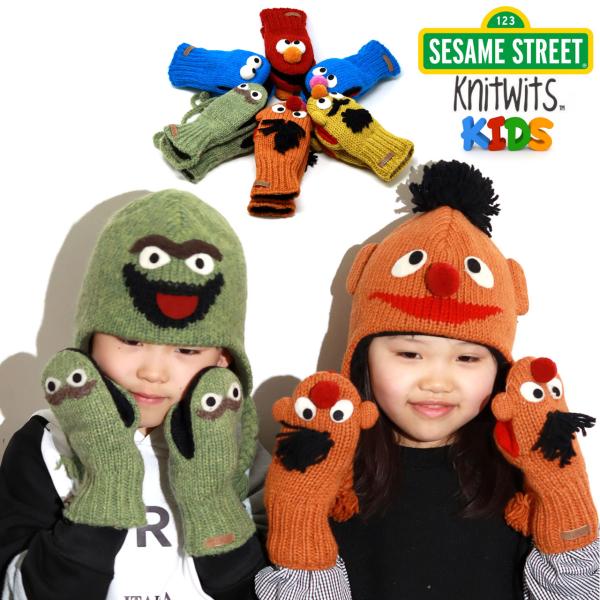 手袋 キッズ セサミストリート グッズ 三トン手袋 キッズ雑貨 セサミ sesame street ...