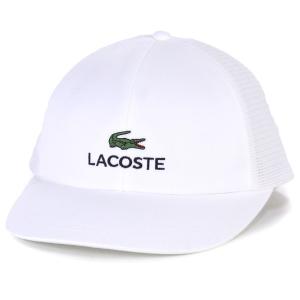 春夏 メッシュキャップ メンズ LACOSTE 帽子 キャップ ラコステ CAP ツイル インターロックウォーター/白 ホワイト