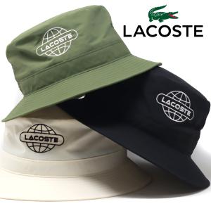 ナイロン ラコステ バケットハット メンズ 秋冬 シンプルファッション バケットハット レディース 帽子 メンズ lacoste 帽子 ブランド ロゴ サハリハット メンズ｜elehelm-hatstore