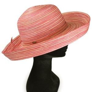 セーラーハット レディース 帽子 UPF50+ 女性用 UVカットハット 春夏 レッド 赤｜elehelm-hatstore