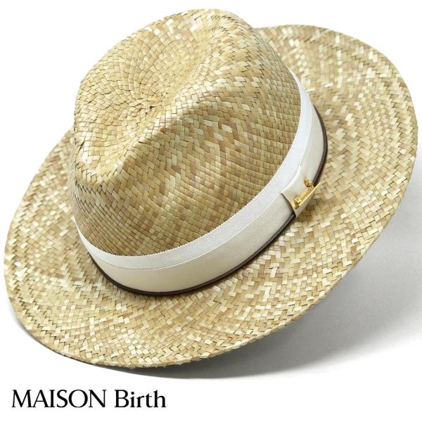パナマハット アダン葉帽子 琉球パナマ帽 ハット レディース リゾート パナマ帽 日本製 メゾンバー...