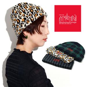 NEW YORK HAT（ニューヨークハット） レオパード ニットキャップ
