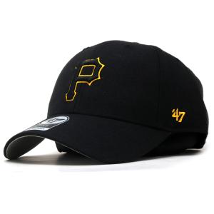 47 キャップ 47brand MVP フォーティーセブン マジックアジャスター ツイル Pirates ‘47 MVP Black x Black&amp;Yellow Logo ピッツバーグ・パイレーツ｜ELEHELM帽子通販専門店