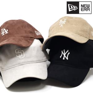 ニューエラ キャップ NEWERA 9TWENTY MLB Synthetic Suede シンセティックスウェード 帽子 スエード 秋冬 メジャーリーグ ロゴキャップ 全4色｜elehelm-hatstore