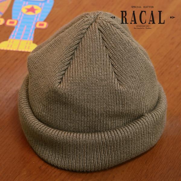 帽子 racal レディース 春夏 ラカル ロールキャップ ニット帽 日本製 リブニット cap 秋...