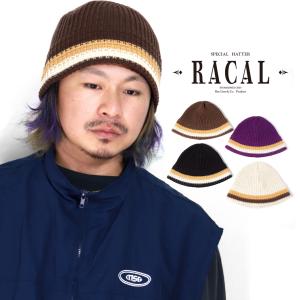 ニットハット メンズ ボーダー ライン racal ハット メンズ ニットハット レディース ニットビーニー ニットバケットハット ニット帽 メンズ ラカル｜elehelm-hatstore