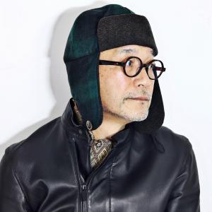 フライトキャップ KASZKIET ハリスツイード メンズ レディース 秋冬