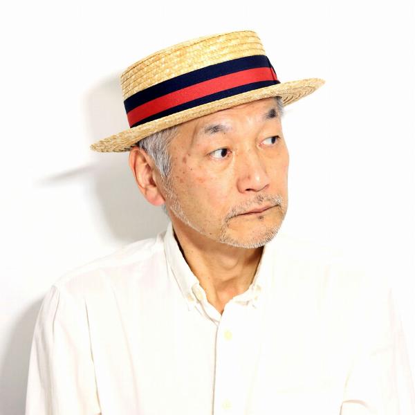 カンカン帽 メンズ ハット レディース 麦わら帽子 マリン イタリア製 ソルバッティ キナリ カンカ...