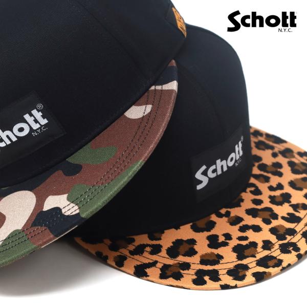 フラットバイザー キャップ ストリート メンズ 大きいサイズ 帽子 Schott N.Y.C cap...