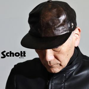 Schott N.Y.C（ショット） Schott ONE STAR LEATHER CASQUETTE(ワン