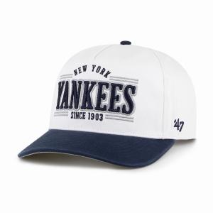 47 キャップ ヤンキース メンズ レディース 47BRAND 帽子 ブランド フォーティーセブン YANKEES STREAM LINE HITCH ホワイト｜elehelm-hatstore