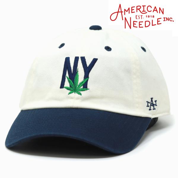 American Needle ニューヨーク アメリカンニードル ツートンカラー 草 刺しゅう キャ...