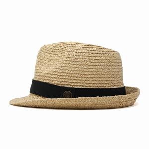 春 夏 麦わら帽子 ラフィア ブレードハット ...の詳細画像1