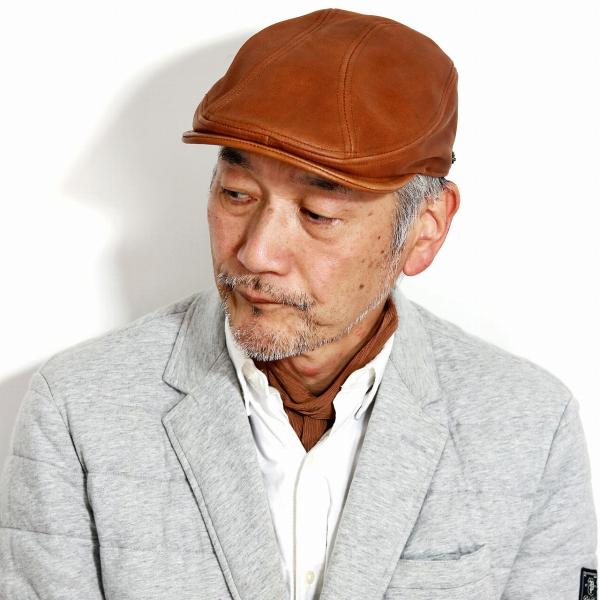 レザーハンチング ハンチング ステットソン 帽子 STETSON 革 本革 山羊革 メンズ レザー ...