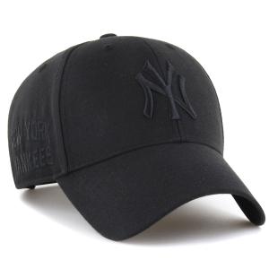 47 キャップ メンズ レディース ヤンキース 47brand 帽子 ブランド ロゴ刺繍 キャップ '47 YANKEES SURE SHOT SNAPBACK MVP ブラック×ブラックロゴ 刺繍 ペア