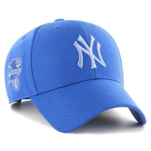 47 キャップ メンズ レディース ヤンキース 47brand 帽子 ブランド ロゴ刺繍 キャップ '47 YANKEES SURE SHOT SNAPBACK MVP Montego(青系)×水色 ロゴ 刺繍 ペア