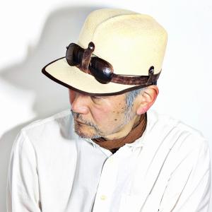 tesi（テシ） ストローハット カンカン帽 メンズ 麦わら帽 春夏
