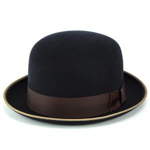 ボーラーハット ステットソン hat stetson フェルト ソフト カジュアル 帽子 お洒落 ダービーハット BOKETTO 黒 ブラック｜elehelm-hatstore