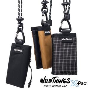 ネックウォレット アウトドア 小銭入れ ワイルドシングス 三つ折り財布 コンパクト 防水 X-PAC WILDTHINGS 財布 首掛け 首 かけ 財布 アウトドア財布｜elehelm-hatstore