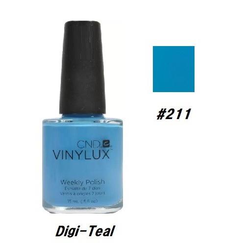 CND VINYLUX バイナラクス カラーポリッシュ Digi-Teal 211 ウィークリーポリ...
