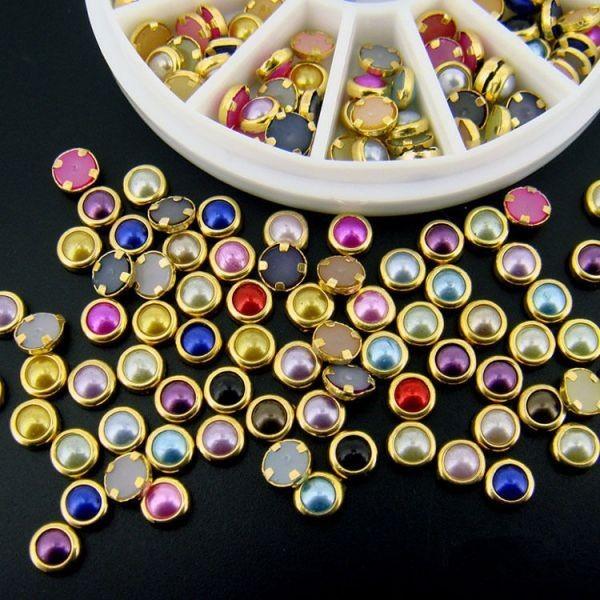 新品　送料無料　ネイルアート 3D クリスタル グリッター ラインストーン 約80個　3D　グリッタ...