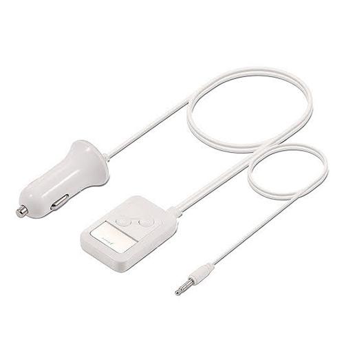 J-Force 12/24V車両対応 FMトランスミッター ホワイト JF-FM35UW ラジオ U...