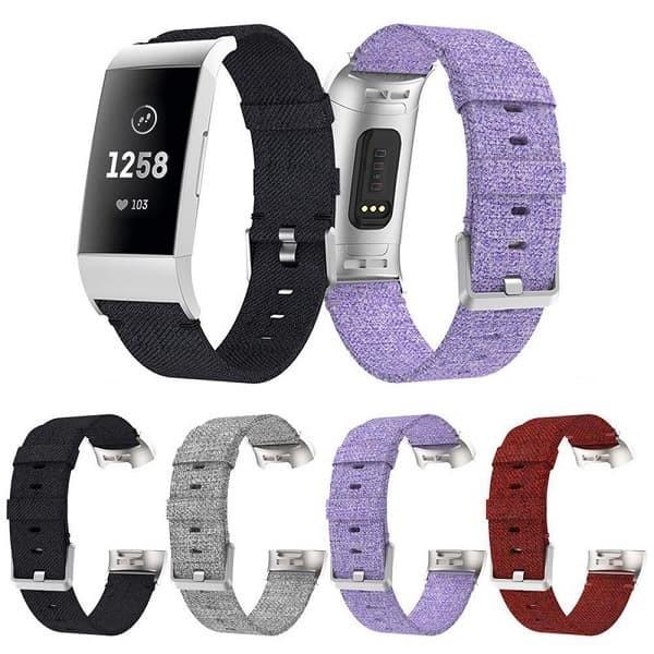 【互換品】 Fitbit Charge3 交換用バンド ナイロン 布 フィットビット チャージ Ch...