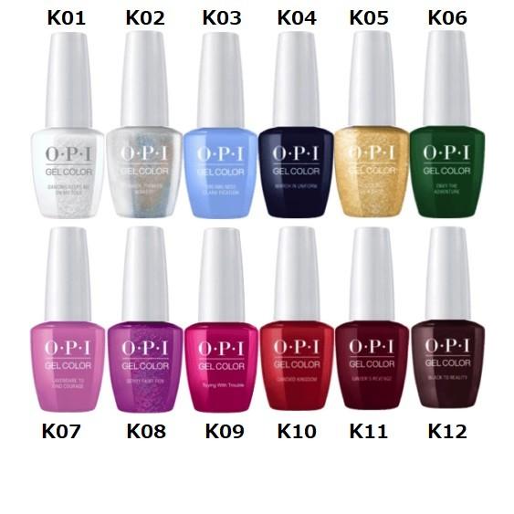 OPI gelcolor ジェルカラー NUTCRACKER GC HP K01 K02 K03 K...