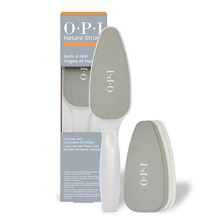 OPI ネイチャーストロング ディスポーザブル フットファイル 80グリット 120グリット 両面タ...