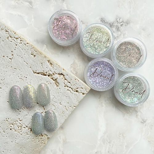 D.nail オーロラルミライズパウダー 0.5g 5色からご選択 オーロラネイル フラッシュネイル...