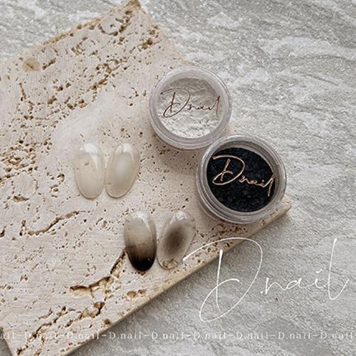 D.nail グラデーションパウダー 5g 2色からご選択 ホワイト ブラック グラデーション チー...