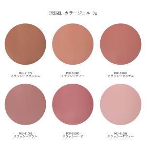 プリジェル PREGEL ミューズ カラージェル 3g 6色からご選択 PGU-S1079 PGU-S1080 PGU-S1081 PGU-S1082 PGU-S1083 PGU-S1084 クラッシーシリーズ 新品 送料無料｜elelerueru