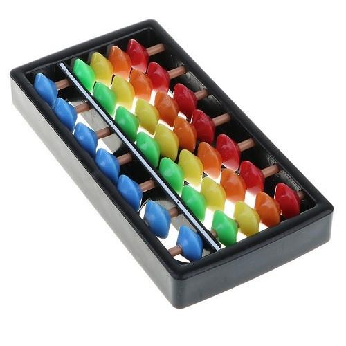 そろばん キッズ用 カラフル アバカス 35玉 楽しいそろばん 学習 算盤 知育玩具 算数 計算 数...