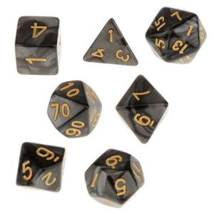LIANHATA 多面体 ダイス サイコロ セット アクリル 7個入り D20 D12
