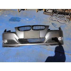 BMW 320i  E90 E91 等 後期 フロント バンパー 左右社外リップ付き   A52/ス...