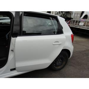 VW ポロ  6R 系等 左 リア ドア  LC9AL/白 [2085]