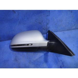 アウディ A4 8K系  B8 等 右 ドアミラー  LX7W/アイス シルバー  [2265]