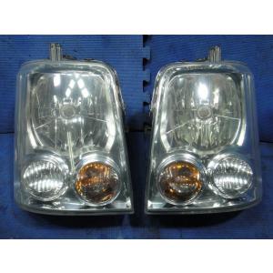 H18 エブリー DA64W 純正 ハロゲン ヘッドライト 左右