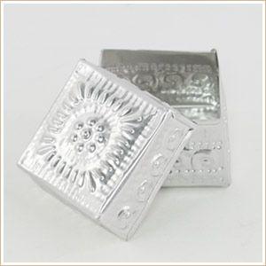 アジアン雑貨 アルミの四角いケース M アジア工房 10208