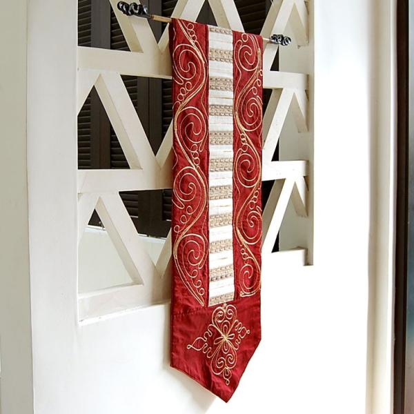タペストリー 壁掛け テーブルランナー 赤 リビング アジアン雑貨 インテリア エスニック おしゃれ...