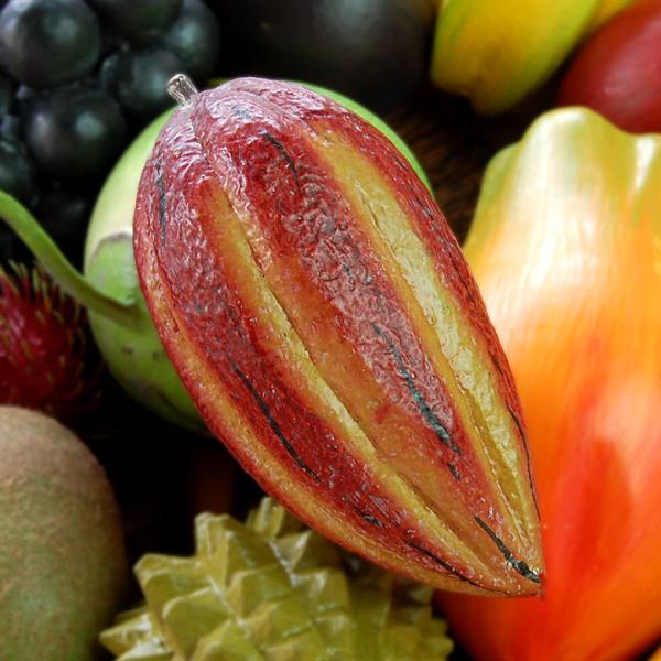 アジアン雑貨 木彫りフルーツ カカオ アジア工房 10530