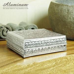 アルミのデコレーション小物入れケース M アジア工房 10700