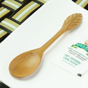 スプーン サウォウッド リーフ カトラリー ナチュラル スプーン 匙 おしゃれ かわいい デザートス...