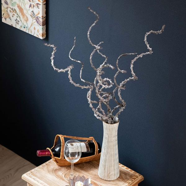 アートプランツ フラワー 花 枝 プランツ オブジェ パームツリー シルバー アジアン 造花 置き物...